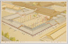 大礼紀念 即位礼紫宸殿御式場之図 逓信省発行/Commemoration of the Enthronement Ceremony: Picture of the Shishinden Ceremonial Hall, Issued by the Ministry of Communications image