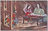 護良親王土牢内に弑せらるゝ図/Picture Depicting the Assassination of Prince Moriyoshi in the Dungeon image