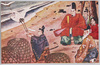 頼朝由比ヶ浜に千羽鶴を放つ図/Picture Depicting Yoritomo Releasing a Thousand Cranes at the Yuigahama Beach image