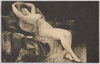 ソファーに座る裸婦/Nude Woman Sitting on the Sofa image
