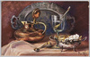 ティーセット(Raphael Tuck＆Sons’”OILETTE”Postcard 6161 ARTS AND CRAFTS.)(外国製)/Tea Set (Raphael Tuck & Sons' ''Oilette" Postcard 6161 Arts and Crafts) (Foreign-Made) image