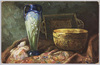花瓶と壺(Raphael Tuck＆Sons’”OILETTE”Postcard 6161 ARTS AND CRAFTS.)(外国製)/Flower Vase and Bowl (Raphael Tuck & Sons' ''Oilette" Postcard 6161 Arts and Crafts) (Foreign-Made) image