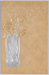 銀の花瓶とバラ(外国製) / Silver Vase and Roses (Foreign-Made) image