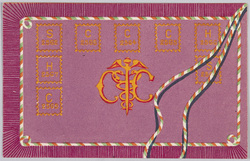 切手と紐のデザイン / Stamp and String Design image