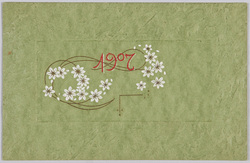 花のデザイン(年賀状)(外国製) / Flower Design (New Year's Greeting Card) (Foreign-Made) image