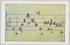 春の草花の楽譜(1)スミレ/Music Score Written with Spring Plant (1) Violets image