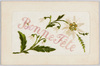 花の刺繍絵葉書(外国製)/Flower Embroidery Picture Postcard (Foreign-Made) image