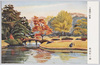 「六義園の秋景」 岡田行一画/Autumn Scenery of Rikugien Gardens, Painted by Okada Koichi image