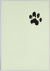絵葉書世界 猫拓その1 右前足/Picture Postcard World: Cat Print 1, Right Front Paw image