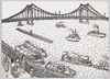 「隅田川清洲橋」 山下清作/Kiyosubashi Bridge over the Sumida River, by Yamashita Kiyoshi image