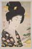 杯を持つ女性/Woman Holding a Sake Cup (Part of Nishiki-e) image