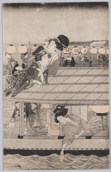 花火見物 / Viewing Fireworks (Part of Nishiki-e) image