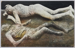 ポンペイの犠牲者の石膏型 / Plaster cast of Pompeii victims image