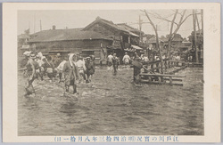 江戸川の実況(明治四拾三年八月拾一日) / Actual Scene of the Edogawa River (August 11th, 1910) image