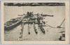 明治四十三年八月大洪水惨況千住新開橋流失ノ実景/Tragic Scene of the Great Flood of August 1910: Actual Scene of the Washed-Away Shinkaibashi Bridge, Senju image