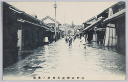 江戸川附近大出水ノ光景 / Scene of the Great Flood near the Edogawa River image