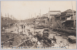 明治四十四年七月廿六日払暁ノ椿事(つなみ) 洲崎遊廓ノ惨状 / Unexpected Event (Tsunami) at Dawn on July 26th, 1911: Scene of the Disaster in the Susaki Licensed Quarters image