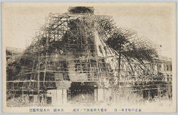 大正六年十月一日東京大颶風惨害ノ実況日本橋白木屋呉服店 / Actual Scene of the Heavy Damage of the Great Typhoon in Tokyo on October 1st, 1917: Shirokiya Store, Nihombashi image