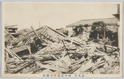 暴風雨洲崎遊廓内の惨状 / Scene of the Disaster of the Rainstorm in the Susaki Licensed Quarters image