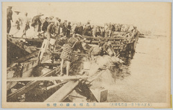 (大正六年十月一日暴風被害)月島相生橋の墜落 / (Storm Damage on October 1st, 1917) Collapse of the Aioibashi Bridge, Tsukishima image