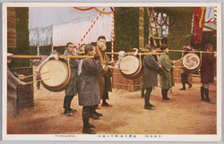 (日本風俗)相撲大鼓(興行の予告) / (Japanese Customs) Sumō Drums (Announcing a Sumō Tournament) image