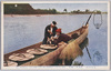 (日本風俗)鵜飼船と鵜匠/(Japanese Customs) Cormorant Fishing Boat and Fishermen image