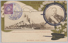 戦役紀念　戦地ニ於ケル海軍ノ天長節　東郷大将　/Official Commemoration Card: Japanese Warship at the Front Decorated on the Occasion of His Majesty’s Birthday With Admiral Tōgō image