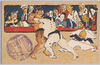 明治三十九年初秋　東京大阪　合併大相撲記念（相撲取組）/Commemoration of the Tokyo-Osaka Joint Grand Sumo Tournament in the Early Autumn of 1906 (Sumo Match) image