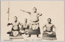 (東京力士)横綱梅ヶ谷ノ土俵入 / (Tokyo Sumo Wrestlers) Ring-entering Ceremony by Yokozuna Umegatani image