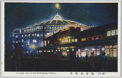 (東京)国技館夜景 / (Tokyo) Night View of the Kokugikan Hall image