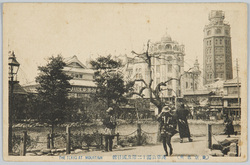 (東京名所)浅草公園十二階及国技館 / (Famous Views of Tokyo) 12-Story Tower and Kokugikan Hall in Asakusa Park image