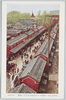 浅草上空ヨリ俯瞰セル仲見世及仁王門ノ盛観/Magnificent Sight of the Nakamise Shopping Street and Niomon Gate, Viewed from above Asakusa image