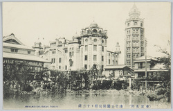 (東京名所)浅草公園国伎[技]館ト十二階 / (Famous Views of Tokyo) Kokugikan Hall and 12-Story Tower in Asakusa Park  image