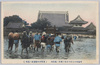 明治四十三年八月都下稀有ノ大洪水　 (浅草東本願寺前ノ浸水)/Unusual Great Flood of August 1910 in the Capital (Inundation in Front of the Higashihonganji Temple, Asakusa) image
