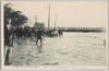 都下稀有ノ大洪水　隅田川汎濫吾妻橋附近ノ光景 (明治四十三年八月十二日撮影)/Unusual Great Flood in the Capital: The Flooding of the Sumida River; Scene near the Azumabashi Bridge (Photographed on August 12th, 1910) image