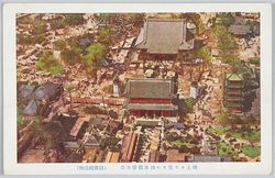機上ヨリ見タル浅草観音全景 (国宝建造物) ) / Full View of the Asakusa Kannon Temple (National Treasure Building) Seen from an Airplane image
