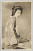 団扇を持つ和装女性/Woman in Kimono Holding a Fan image