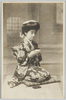 茶を飲む和装女性/Woman in Kimono Drinking Tea image