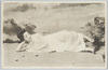 浜辺に横たわる女性/Woman Lying on the Beach image