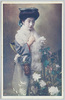 菊の花と和装女性/Chrysanthemum Flowers and a Woman in Kimono image