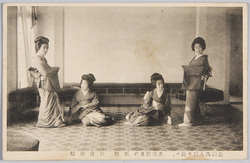 全国美人踊り比べ 赤坂芸者の新曲 三保の松 / National Beauty Dance Competition, New Song by the Geishas of Akasaka, Miho no Matsu image
