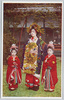 原色写真版　京都島原　太夫の道中 (８)/Tricolour Print; Shimabara, Kyoto; Procession of Courtesans (8) image