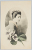 和装女性と花/Woman in Kimono With a Flower image