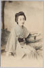 ハンモックに座る浴衣の女性/Woman in Yukata Sitting in a Hammock image