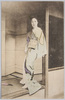 縁側に立つ和装女性/Woman in Kimono Sitting on the Porch image