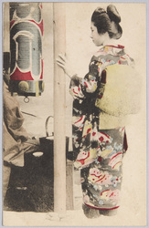 提灯と和装女性 / Woman in Kimono and a Lantern image