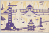 飛行船、帆かけ船、噴水、吊橋/Airship, Sailboat, Fountain, Suspension Bridge image