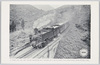 A TRAIN ON THE ABT TRACK RUNNING UP A GRADE OF IN 15 OVER THE USUI PASS, SHIN-YETSU LINE.  image