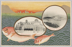 釜山全景 釜山停車場 / Panoramic View of Pusan, Pusan Station image