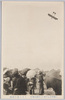 二重橋より見たる天覧大飛行スミス氏の妙技/Mr. Smith's Aerial Stunt during the Flight in the Presence of the Emperor, Viewed from the Nijūbashi Bridge image
